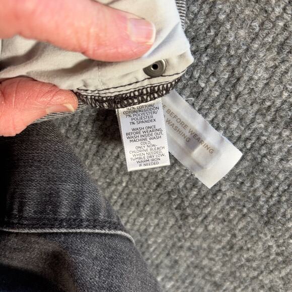 LOFT Modern Skinny Jeans Gray Black Faded Wash Size 30/10 Women’s Stretch Denim - Picture 4 of 9